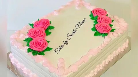 Como decorar un pastel para mujer con rosas How to decorate 