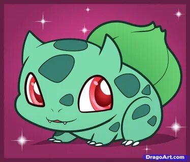 How To Draw Chibi Bulbasaur, Bulbasaur, Step by Step, Drawin