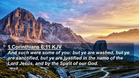 1 Corinthians 6:11 KJV 4K Wallpaper - And such were some of 