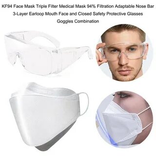 20 шт. Маски для лица KF94 Тройной фильтр Медицинская маска 