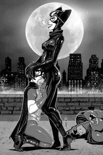 🔞 Batman loses, Robin pays by sucking Catwoman'... Futanari 