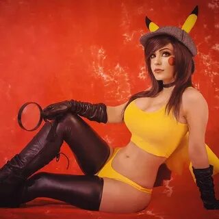 Cosplay girls в Твиттере: "Pikachu detective Cosplay