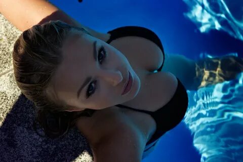 blue eyes, photography, big boobs, blue, cleavage, swimming pool, wet hair,...
