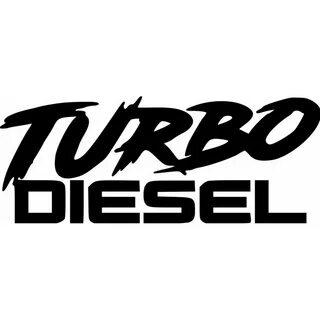 Turbo Diesel Sticker Vinyl Decal V3 Dh - DecalsHouse