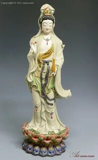 Коллекция выполненных вручную фарфоровых статуэток Гуаньинь 