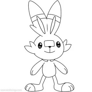 Downloading Pokemon Scorbunny Coloring Pages for Free at Sta