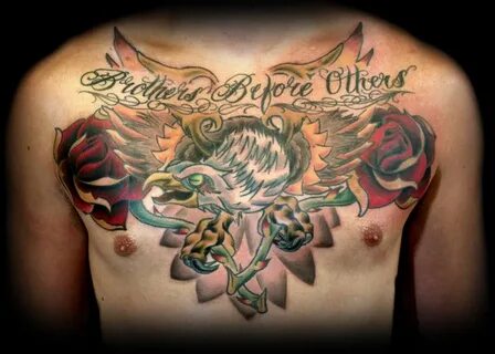 Chest piece tattoos, Neo traditional chest tattoo, Tradition
