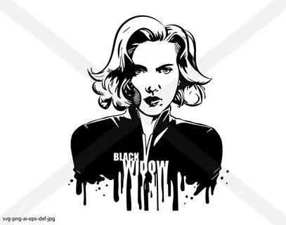 Black Widow avengers. silhouette INSTANT DOWNLOAD Etsy