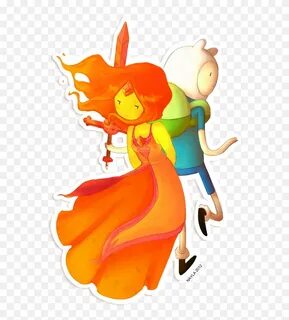 Princesa Flama Png - Adventure Time Finn And Flame Princess 