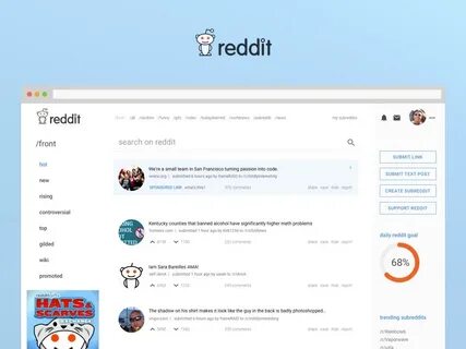 Reddit Redesign by Rodrigo Esch on Dribbble