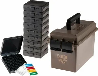 Ящик и коробки для патронов MTM Ammo Can Combos серый купить