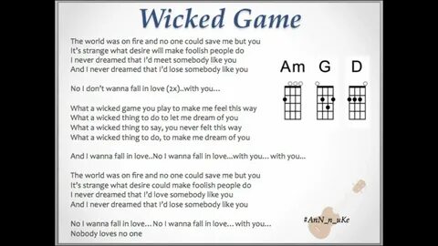 Wicked Game - ukulele cover #AnN_n_uKe - YouTube