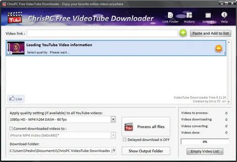 ChrisPC Free VideoTube Downloader download for free - SoftDe