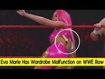 Eva Marie Has Wardrobe Malfunction During Match on WWE Raw P