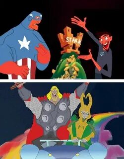 Tony Stark's New Groove. Loki's face. Oh it's priceless . . 