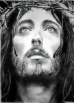 Jesus of Nazareth Drawing Custom Jesus Christ Charcoal Etsy