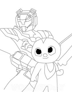 Max from Miniforce Coloring Page - Free Printable Coloring P