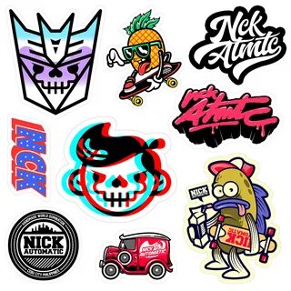 NICK AUTOMATIC : Sticker Pack vol. 1 Behance