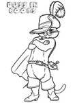 Puss in Boots coloring pages. Download and print Puss in Boo