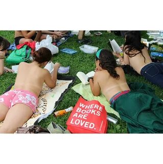 Women Go Topless in New York to Celebrate 25 Years of Equal 