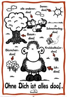 Sheepworld - Ohne Dich ist Alles Doof - Poster - 61x91,5