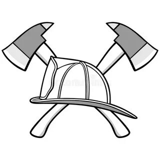 Firefighter Helmet Line Icon, Equipment and Fire, Head Prote