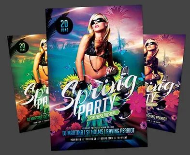 Spring Party Flyer on Behance