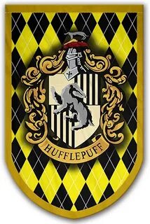 Amazon.com: Harry Potter Style Banner - Hufflepuff Flag 37x2