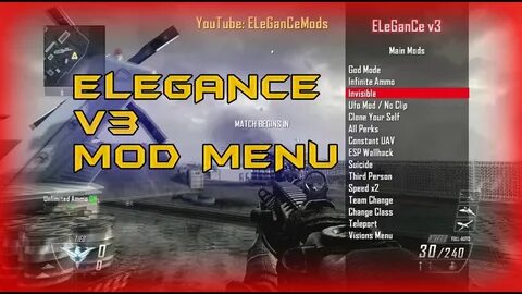 COD BO2 ELeGanCe V3 Mod Menu PS3 + Download!!! - YouTube