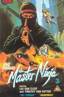 Sho Kosugi in The Master Ninja 3, VHS Cover Art Ninja movies