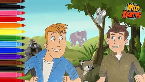WILD KRATTS BROTHERS COLORING PAGES #COLORINGFORKIDS #LEARNI