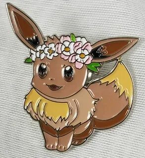 Pokemon - Flower Crown Eevee Pin Pokemon pins, Pokemon, Cute