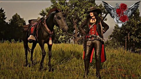 Red Dead Online Female Outfit Idea: Morning Tail Coat Outfit