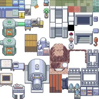 Pokemon Aqua Hideout and Bill's House - RPG TileSet Free Cur