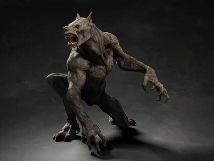 maya rigging skin Werewolf, Character art, Monster concept a