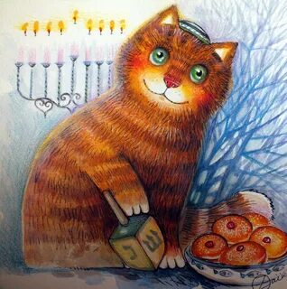 Happy Hanukkah, Painting by Oxana Zaika Artmajeur