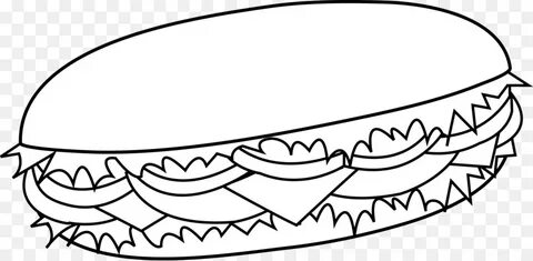 Sandwich clipart line drawing, Sandwich line drawing Transpa