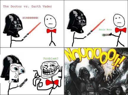 Darth Vader vs The Doctor pic Rage comics funny, Darth vader