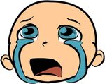 Crying Baby Clipart - Baby Crying Png Cartoon - (1024x1024) 