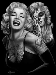 by David Gonzales Marilyn monroe tattoo, Marilyn monroe artw