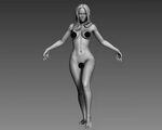 Rigged Rigged Skinned Textured Pbr Nude Model Low bluetechpr