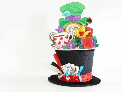DIY Mad Hatter's Hat Centerpiece Mad hatter party, Mad hatte