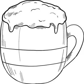 Print Hot Chocolate Coloring Pages - Coloring Cool