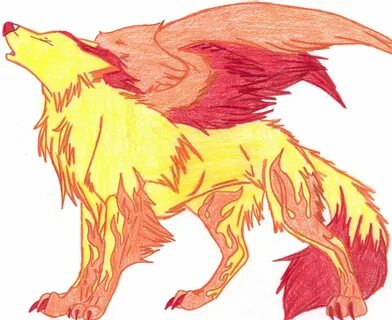 Wolf With Wings Drawing at GetDrawings Free download