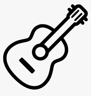 Clipart Guitar Svg - Guitar Outline Clipart, HD Png Download