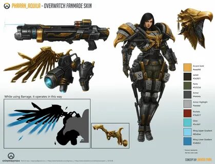 ArtStation - Pharah_Aquila Overwatch Fan-made Skin, 진우 박 Ove