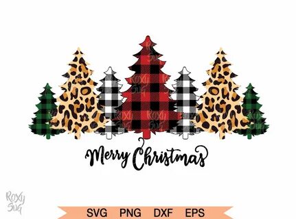 Buffalo Plaid Trees Svg Christmas Tree SVG Christmas Svg Ets