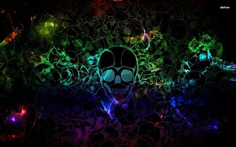 Neon skulls HD wallpaper Skull wallpaper, Cool wallpapers fo