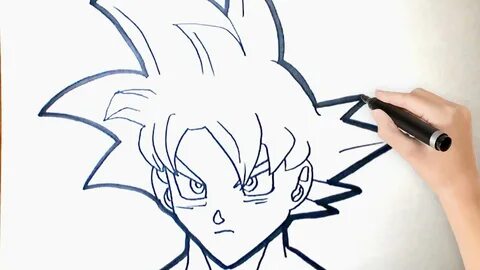 Como dibujar a Goku ssj dios rojo paso a paso - YouTube