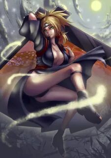 Xbooru - 1girl big breasts black panties blackmoon blonde ha